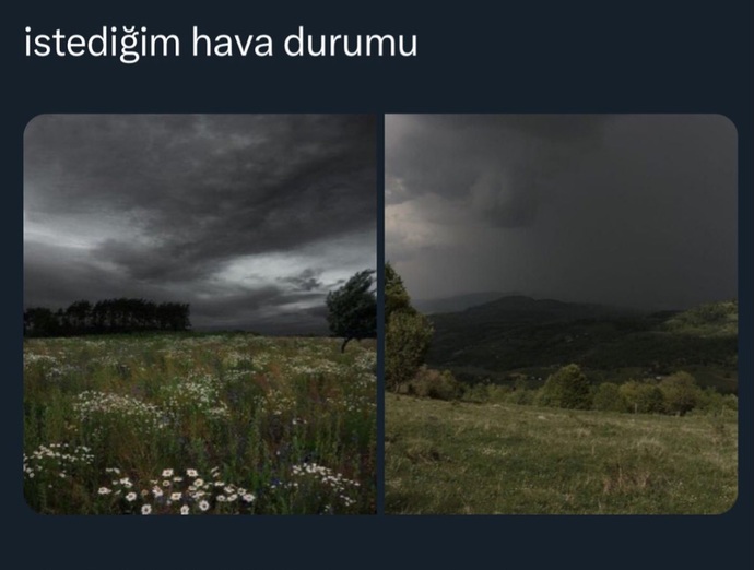 En sevdiğiniz hava durumu hangisi?