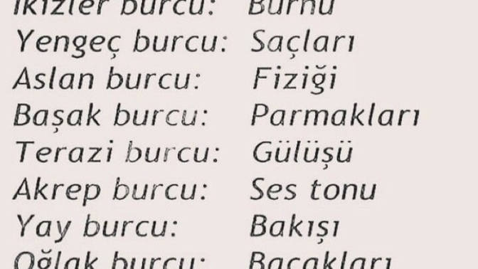 Burcunuza göre en çekici yeriniz neresi?