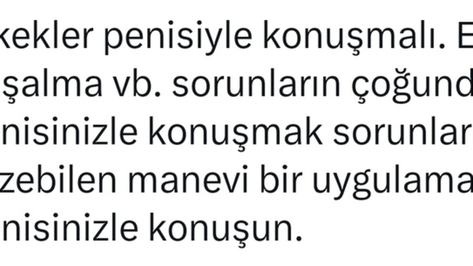 Uzmanlar Erkeklerin penisini ile konuşması bir çok cinsel soruna iyi geldigini belirtmiş doğruluğu varmıdir sizce ?