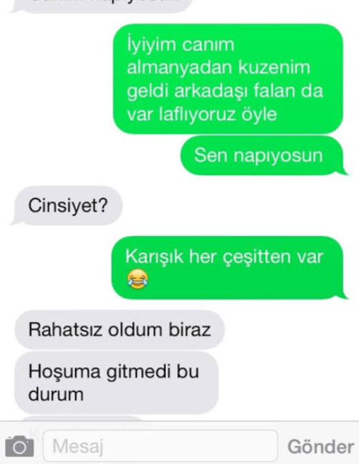Sevgiliniz kıyafetleriniz ve arkadaşlarınıza karışsaydı ve seni sevdiğim için kıskanıyorum deseydi ne tepki verirdiniz?