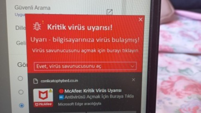 Laptopumu virüs kaptı, ne yapmalıyım?