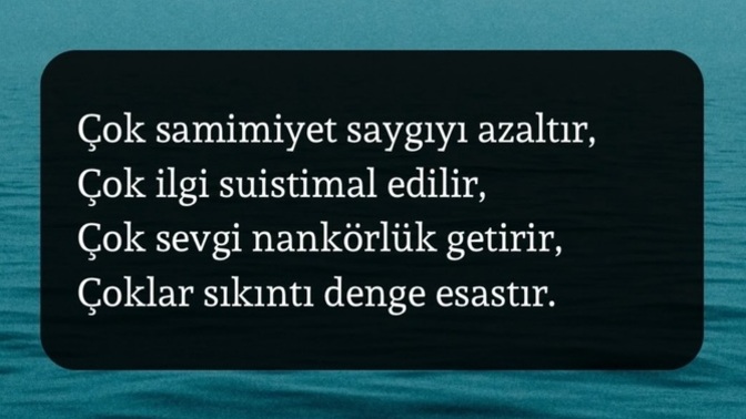 Çok samimiyetten zarar gelir mi?