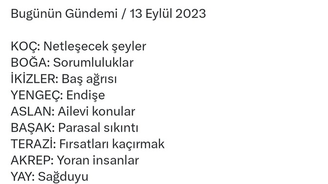 Burcunuzun bugün gündeminde ne var?