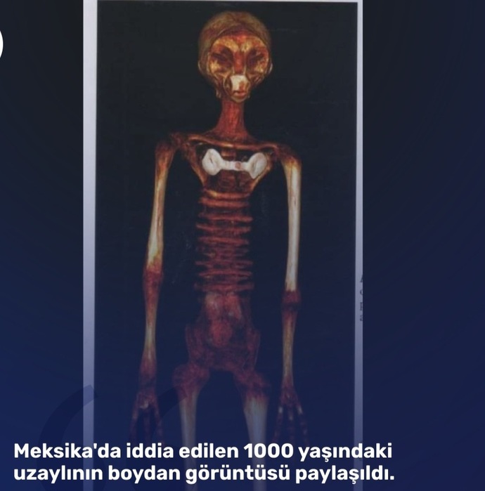 Meksika 1000 yıllık uzaylı fosili yayınladı, siz uzaylılara inanıyor musunuz?