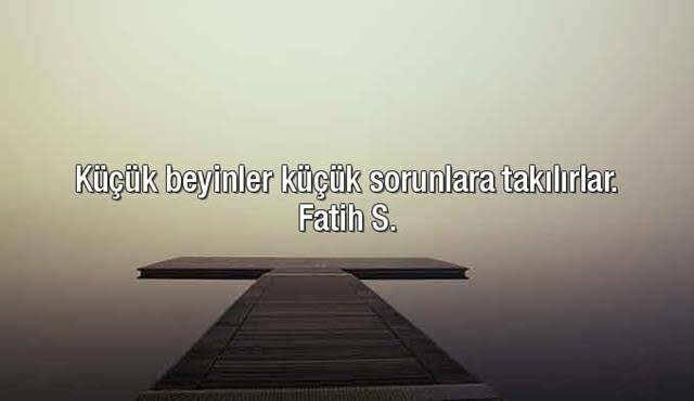Kulağımıza küpe olacak bir sözünüz var mı?