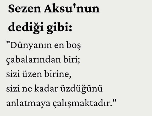 Kulağımıza küpe olacak bir sözünüz var mı?