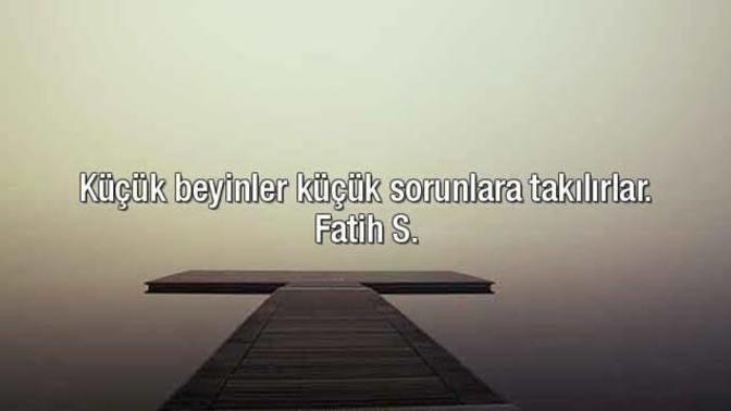 Kulağımıza küpe olacak bir sözünüz var mı?