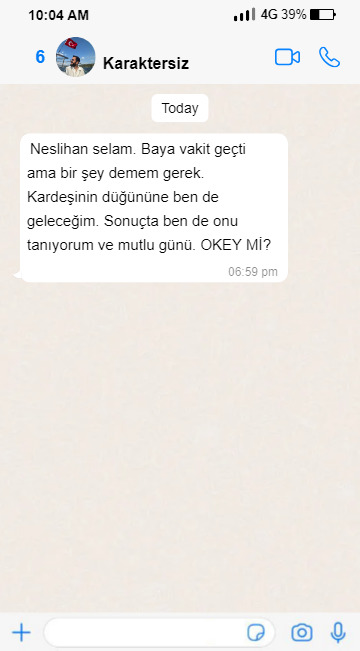 Benden ayrılan sevgilim kardeşimin düğününe gelmek istiyor. Neden olabilir?