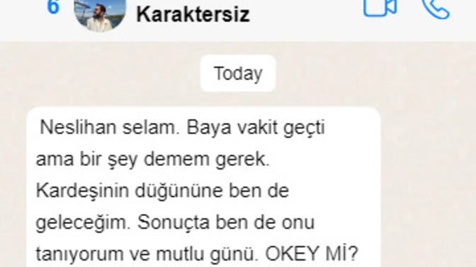 Benden ayrılan sevgilim kardeşimin düğününe gelmek istiyor. Neden olabilir?