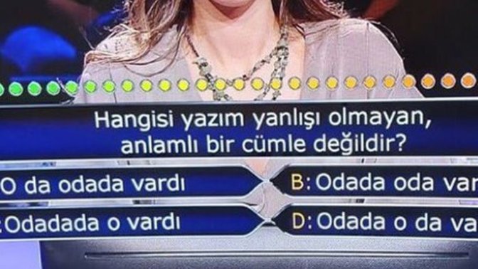 Kim milyoner olmak ister sorusu?