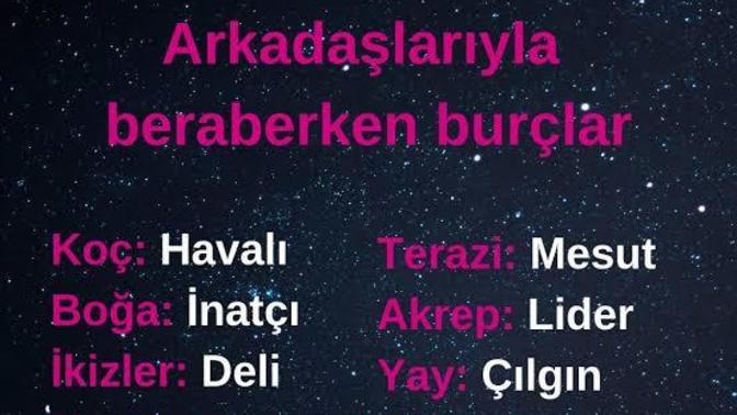 Arkadaşlarıyla beraberken burçlar nasıl davranış sergiler?