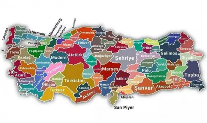 yapay zekanın Türkiye Haritasıymış 🤷‍♂️