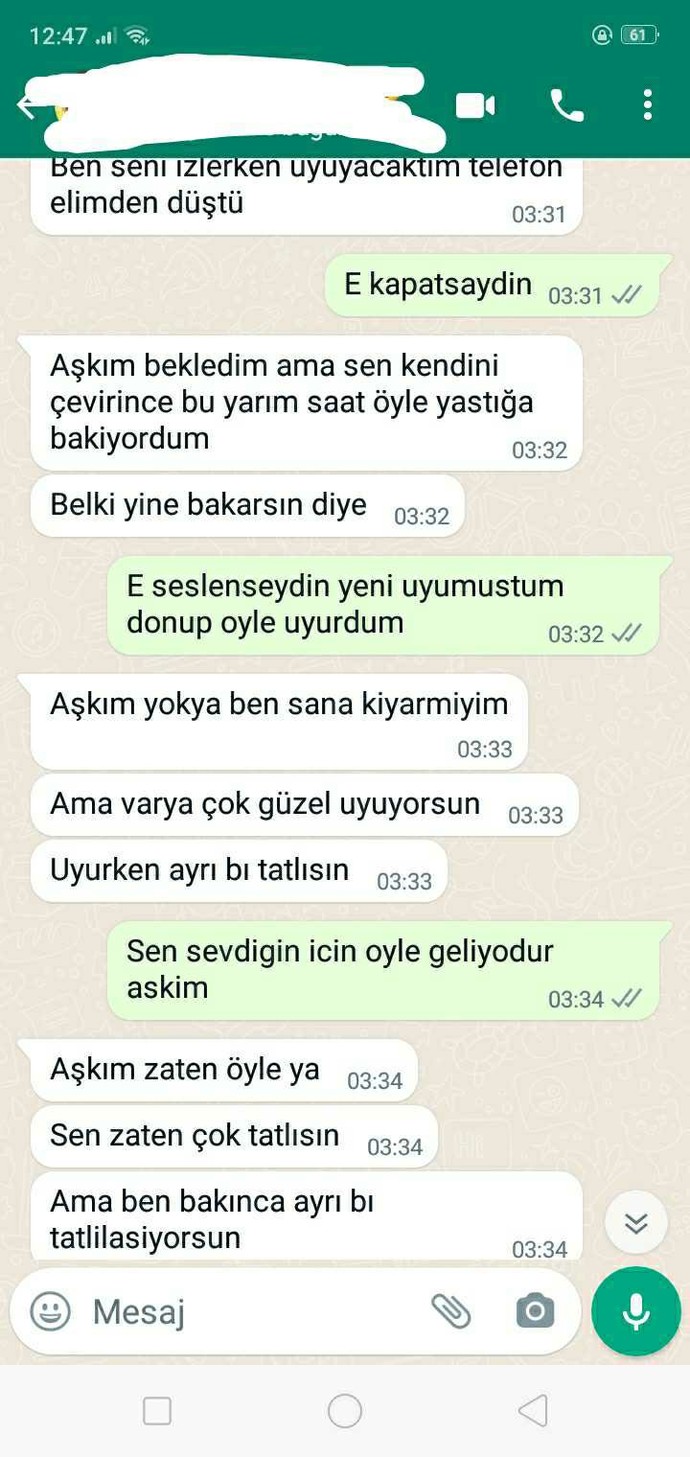 Sevgilimin gece ben uyurken yazdıklarına bakın! Gerçekten seviliyor muyum?