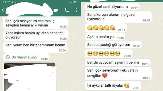 Sevgilimin gece ben uyurken yazdıklarına bakın! Gerçekten seviliyor muyum?