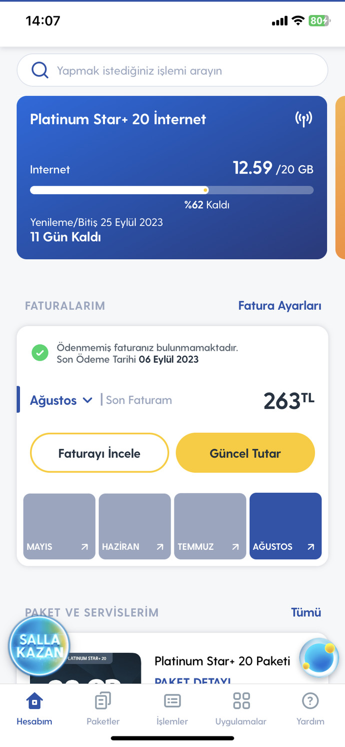 Telefon faturalarınız ne kadar geliyor?
