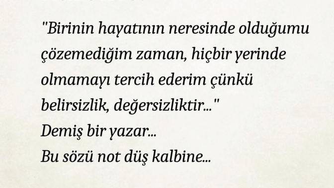 Güne not düşer misiniz?