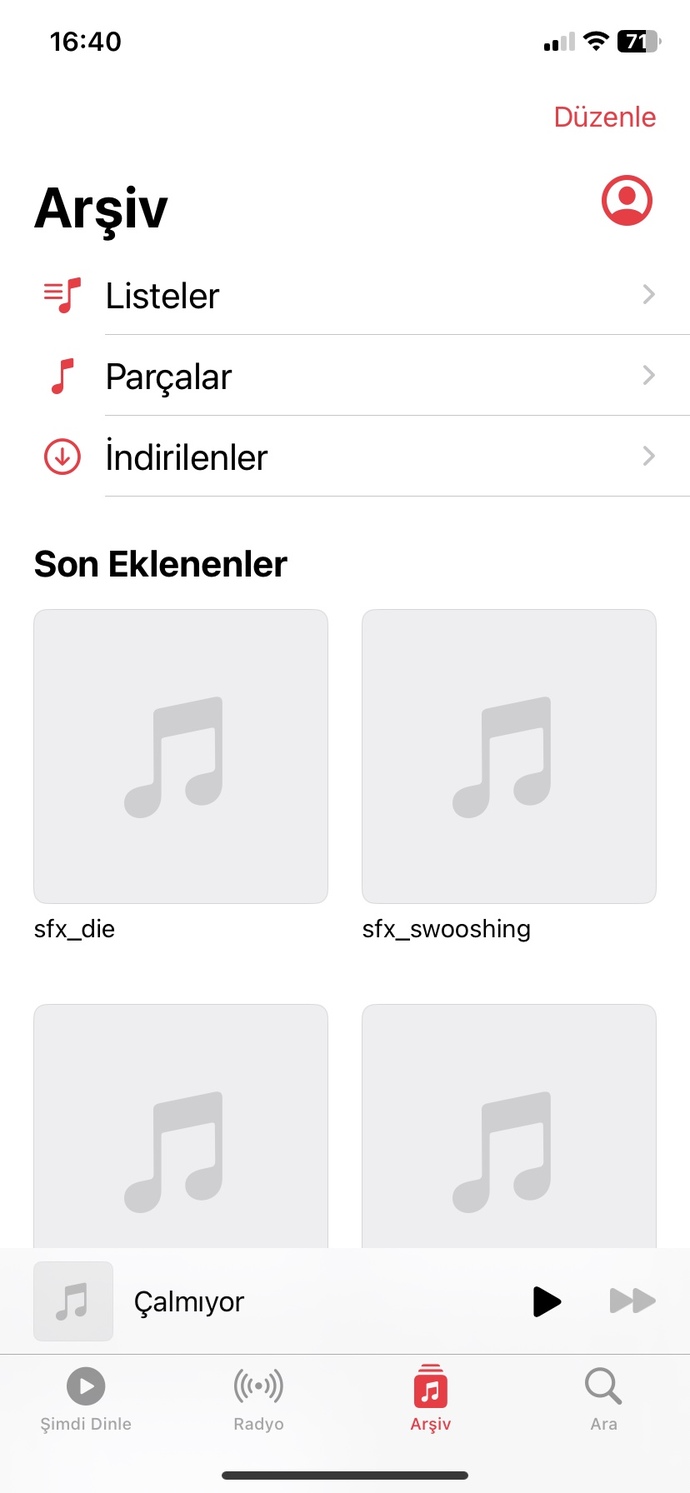 iPhone indirdiğim müzikleri dinleyemiyorum, neden olabilir?