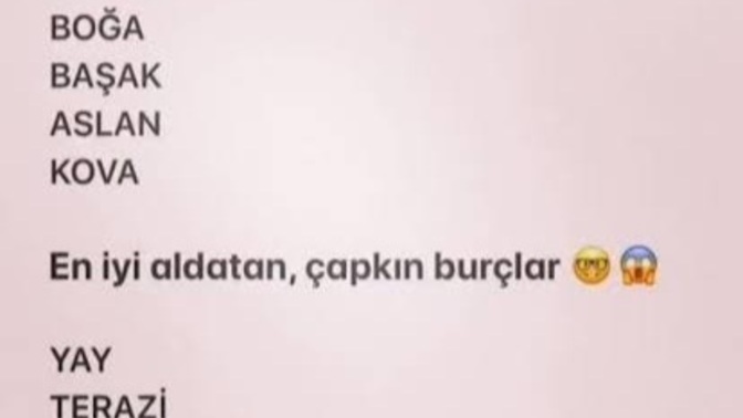 Burcuna göre sadık mı, çapkın mısın?
