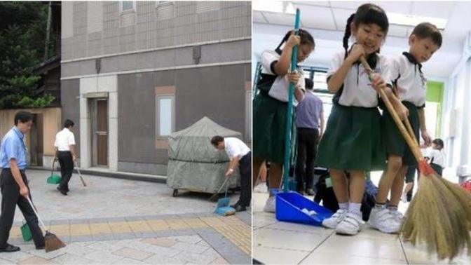 Küçük yaşta disiplin kazanılması için Japonya'daki okullar gibi temizlik kültürü aşılanmalı mı?