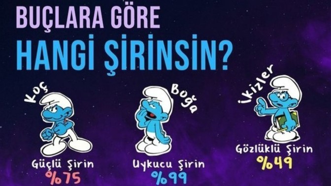 Burçlara göre hangi şirinsin?