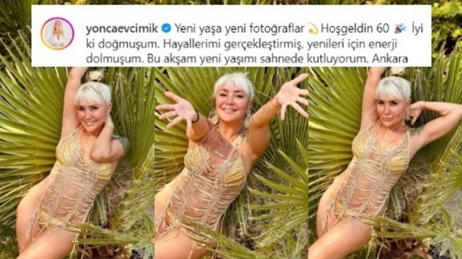 Yonca Evcimik 60. yaşını kutladığı pozlarla maşallah dedirtti. Sizce kaç gösteriyor?