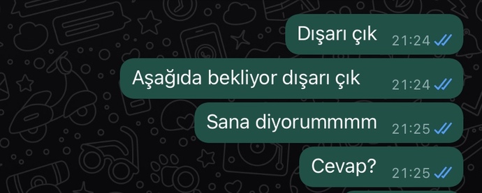 Wp de ben kendime mesaj atabiliyorum yeni gelmiş galiba ve bende altaki yazı yazıyordu sizdede yazıyor muydu böyle bişeyler?