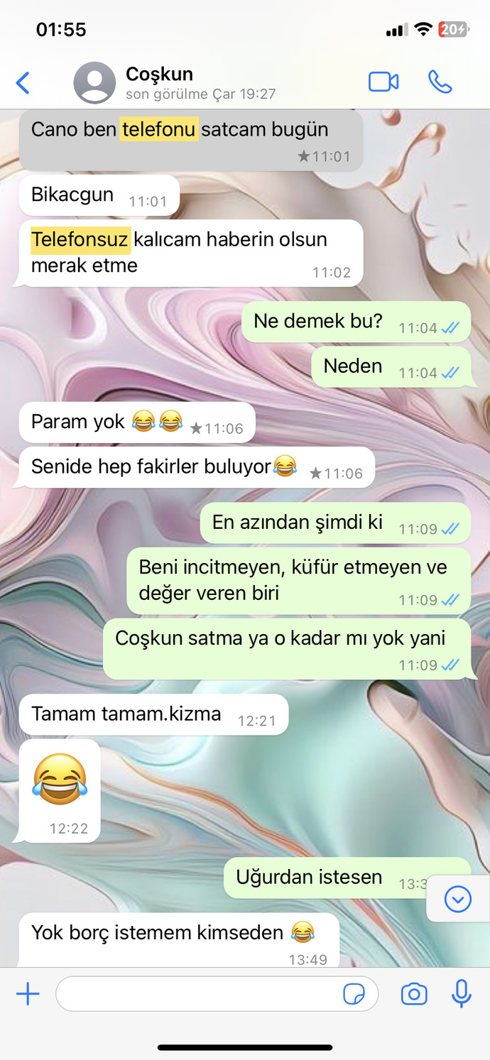 Benden para mı almaya mı çalışmış?