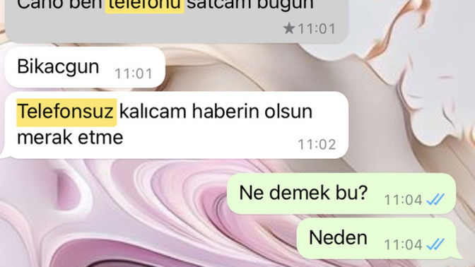 Benden para mı almaya mı çalışmış?