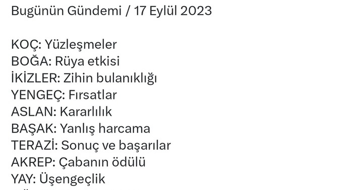 Burcuna göre bugün gündemin ne?