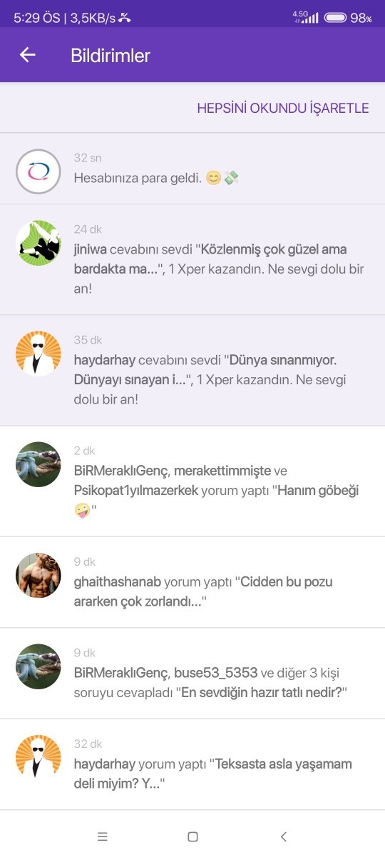 Telefonunuzun ekranına düşen en güzel bildirim ne?
