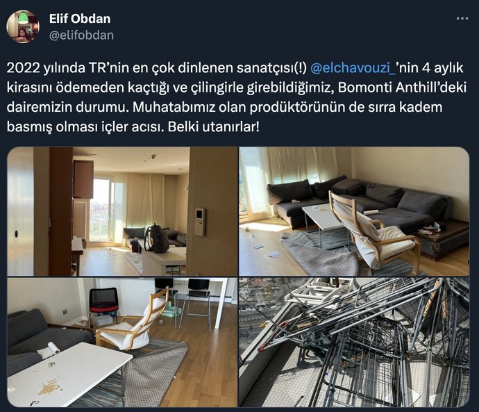 Uzinin ev sahibi, Kira ödemeden sırra kadem bastı deyip isyan etmiş. Eviniz böyle bırakılsa ne yaparsınız?