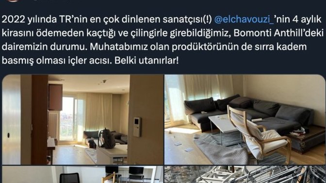 Uzi'nin ev sahibi, "Kira ödemeden sırra kadem bastı" deyip isyan etmiş. Eviniz böyle bırakılsa ne yaparsınız?