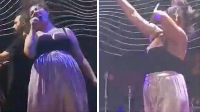 Şarkıcı Kalbenin konserinde ki dansı olay olmuş! Dans ederken kendinizden geçtiğiniz oluyor mu?