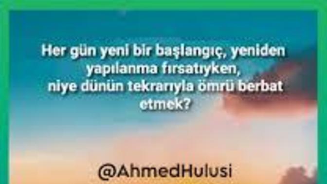 Bugün sizin için dünden farklı mıydı?