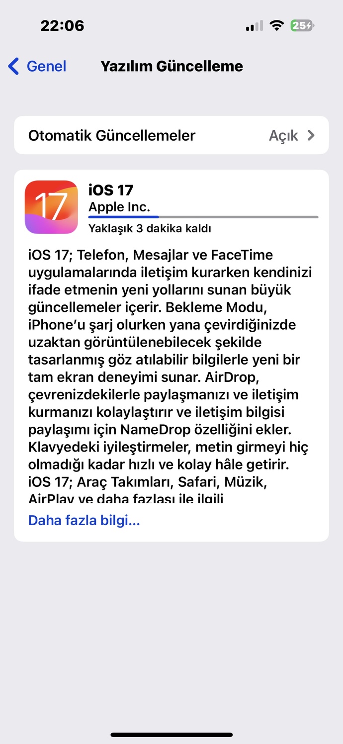 İOS 17 güncellemesini kurdunuz mu?