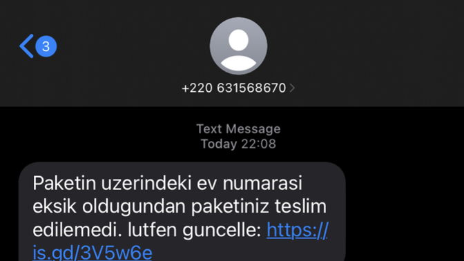 Size de benzer mesaj geldi mi?
