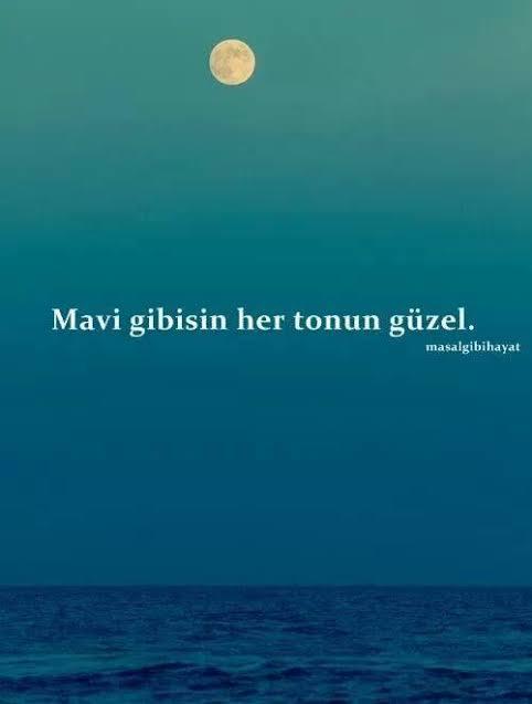 Mavi gibisin her tonun ayrı güzel 💙