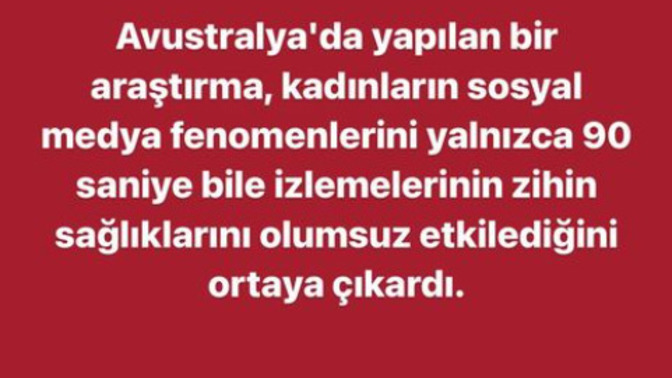 Sosyal medyada gördükleriniz sizi ne kadar etkiliyor?