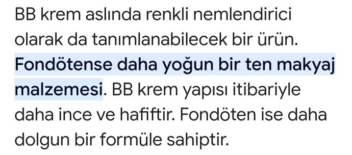 Bb krem makyaj malzemesi midir?