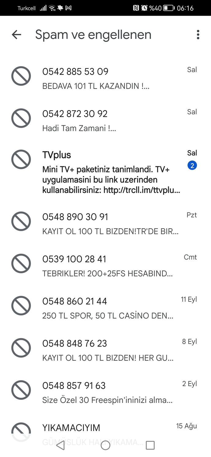 Son zamanlarda çok fazla dolandırıcı mesajı geliyor. Sizde de böyle mi?