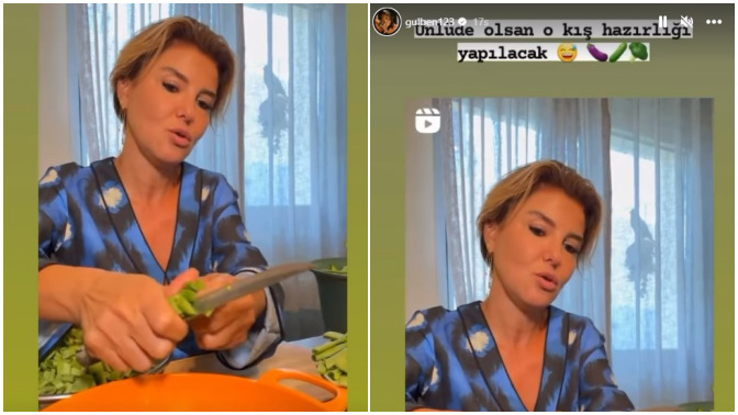 Kışlık hazırlıklarına başlayan Gülben Ergen turşu kurdu. Siz bu kış için ne hazırlıklar yaptınız?
