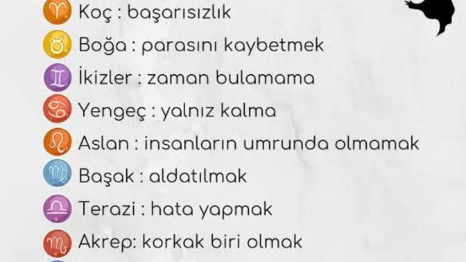 Burcunuza göre korkulu rüyanız nedir?