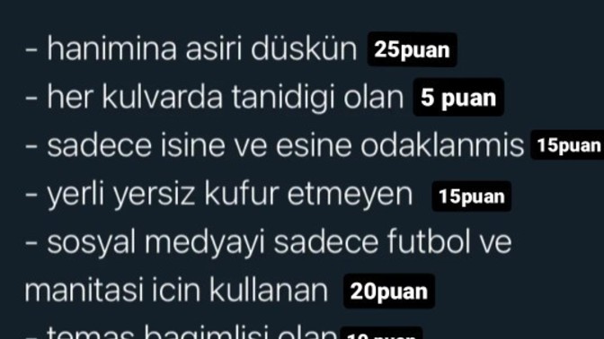 Kimler 100 üzerinden kaç puanla sek erkek?