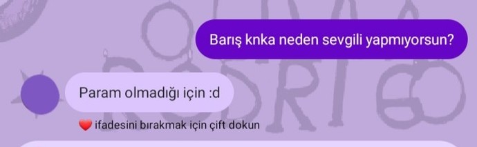 Sevgili yapmamak için çok geçerli bir sebep değil mi?