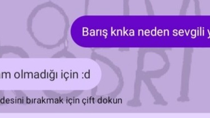 Sevgili yapmamak için çok geçerli bir sebep değil mi?