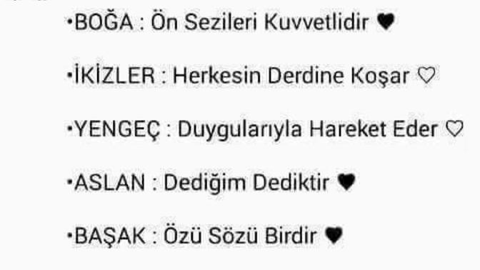 Sizin burç özelliğiniz hangisi?