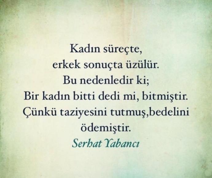 Kadın Bitti dediğinde mi biter ilişki?