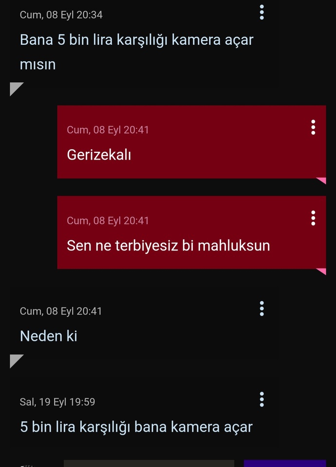 Nasıl insanlar var size de böyle yazanlar var mı?