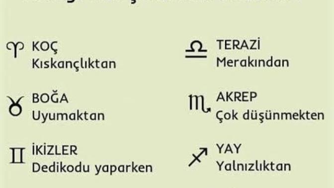Hangi burç neden ölecek?