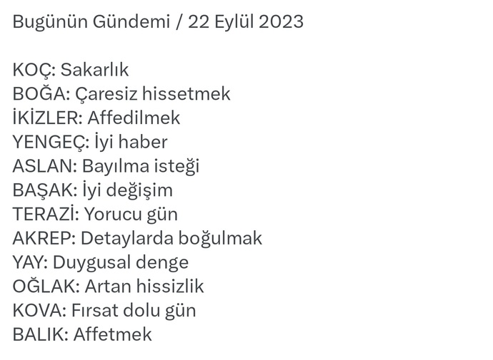 Burcuna göre bugünün gündemi ne?